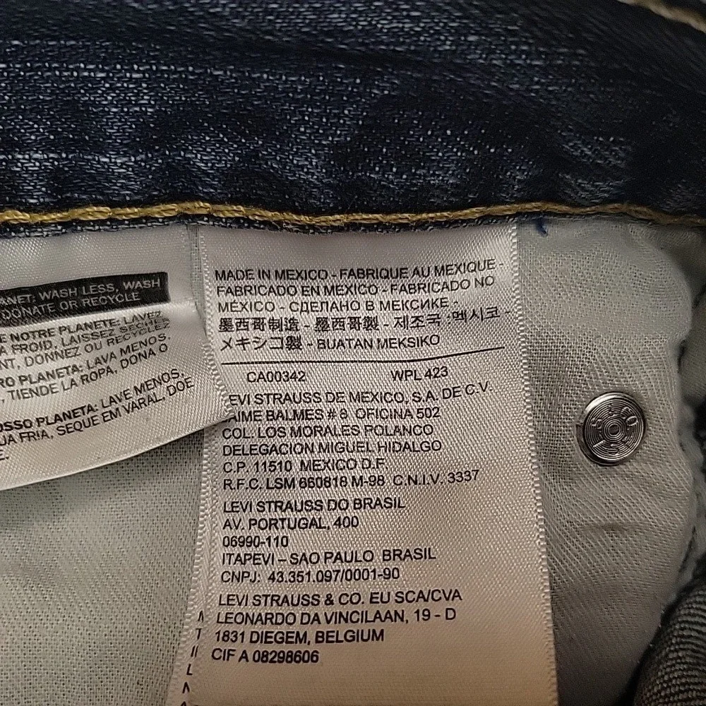 Levi's Jeans Mens W34 L32 Blue 559 Relaxed Straight Leg‎ Denim Workwear Casual
